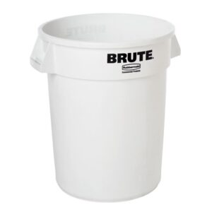 Rubbermaid Brute 32 Gal Waste Container-White - FG263288WHT