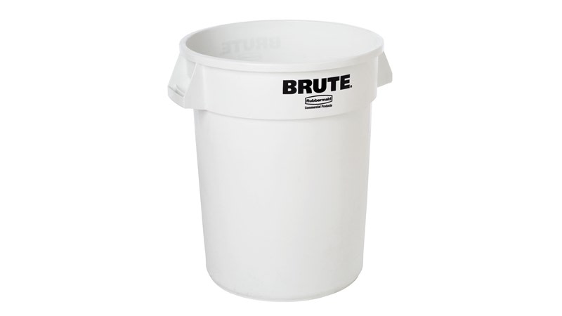 Rubbermaid Brute 32 Gal Waste Container-White - FG263288WHT