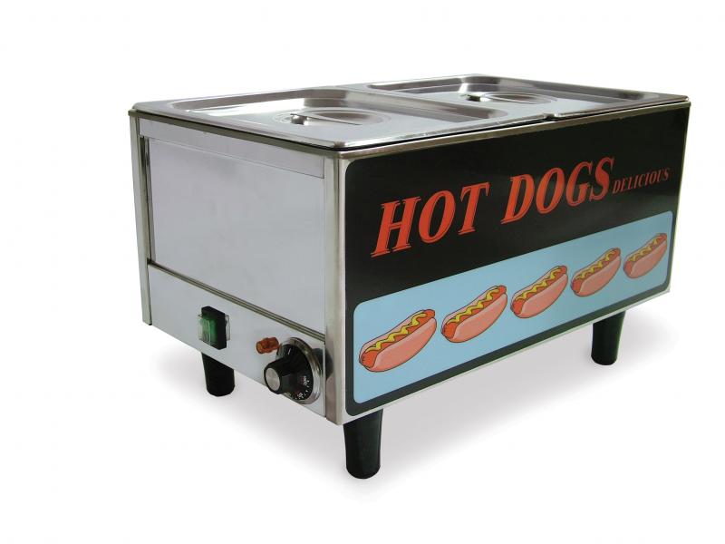 Omcan Stainless Steel Hotdog Steamer & Bun Warmer