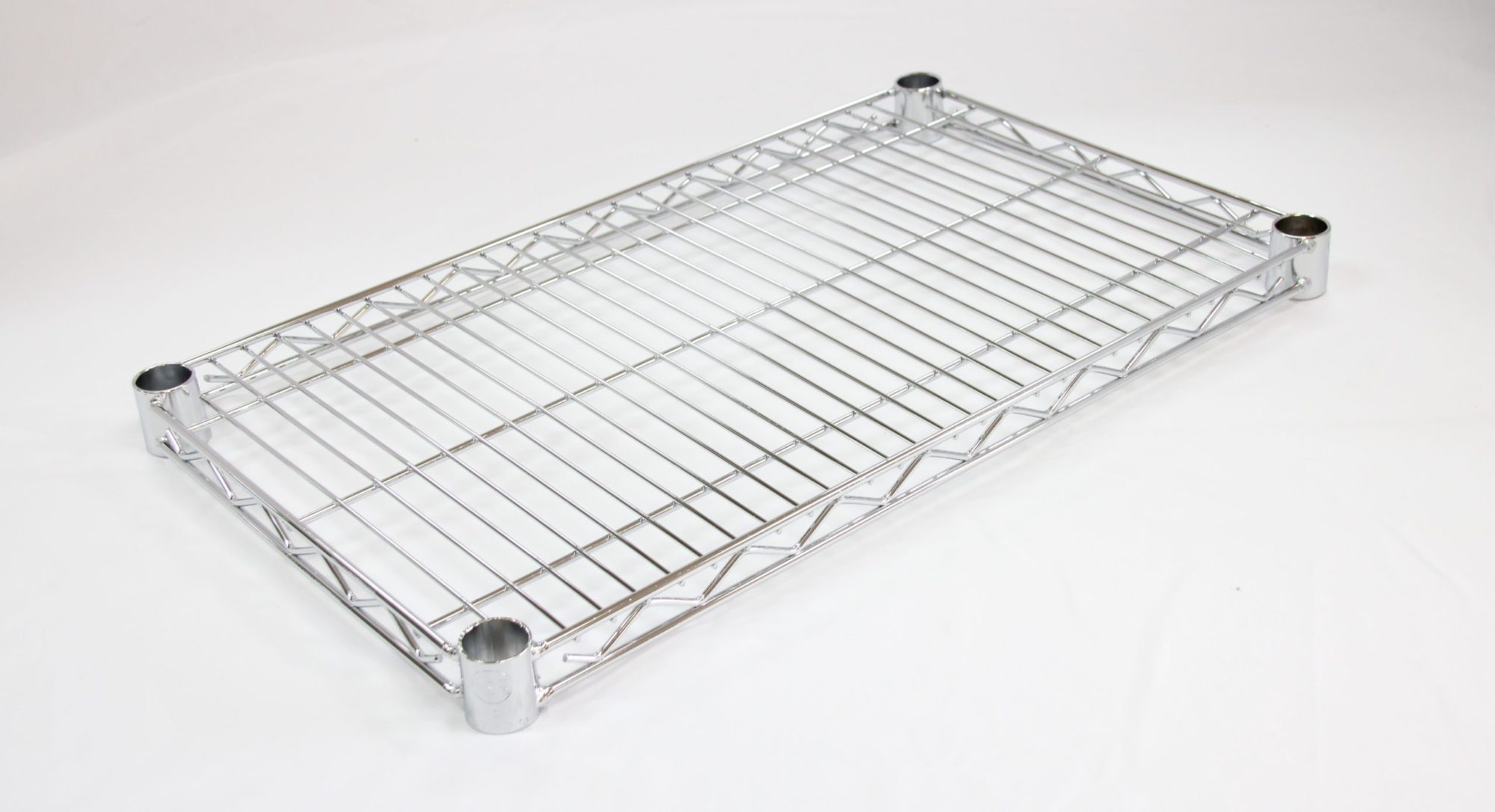 Omcan Wire Mesh Shelving 24" x 24" 20114 Chrome 2 Pack-S2424C