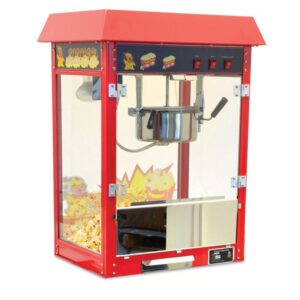 Omcan 8oz Red Commercial Popcorn Machine - 40385