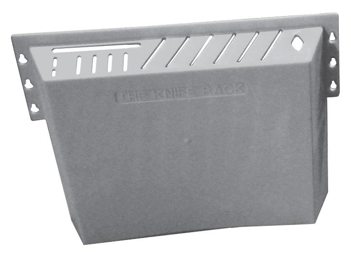 Omcan Gray Plastic Knife Rack - 11545