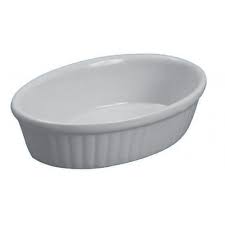 Rabco Baking Dish Oval 9oz White