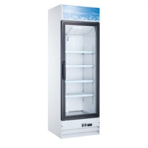 Omcan 26" White Single Glass Door Cooler - 50035