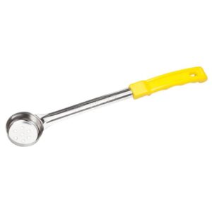 Winco Portion Control Spoon Perforated 10oz Yellow - FPP-1