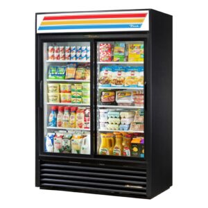 True GDM-47-HC-LD 54" 2 Sliding Glass Door Merchandiser