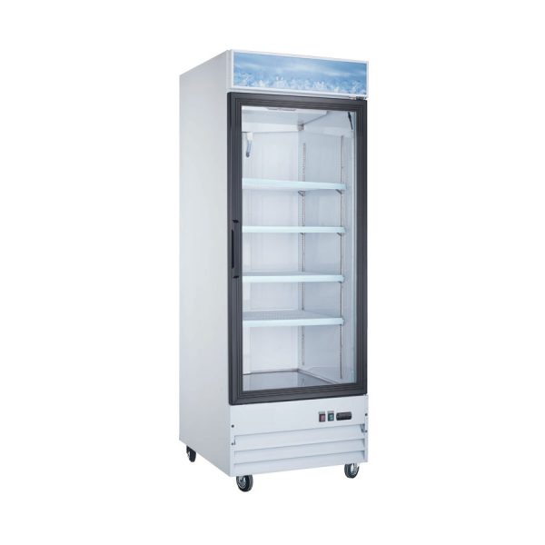 Omcan 28" White Single Glass Door Cooler - 50036