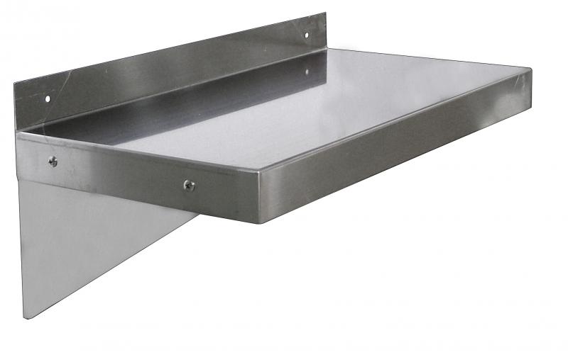 Omcan 12.75" x 36" Stainless Steel Wall Mounted Shelf - 22109