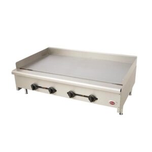 Wells 48" Heavy-Duty Countertop Gas Griddle with Manual Control - HDG-4830G
