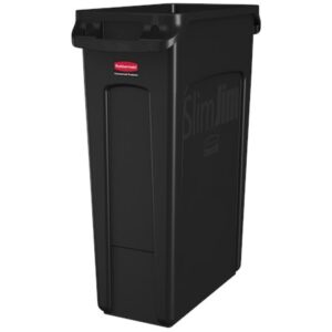 Rubbermaid Slim Jim 23 GAL Container Black - FG354060BLA