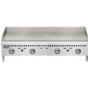 Vulcan Countertop 48” Thermostatic Natural Gas Griddle - VCRG48-T