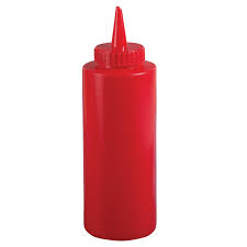 Squeeze Bottle 8oz Red - 6829