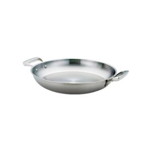 Thermalloy 9.5'' Paella Pan Stainless Steel - 5724171 (Lid 5724124)