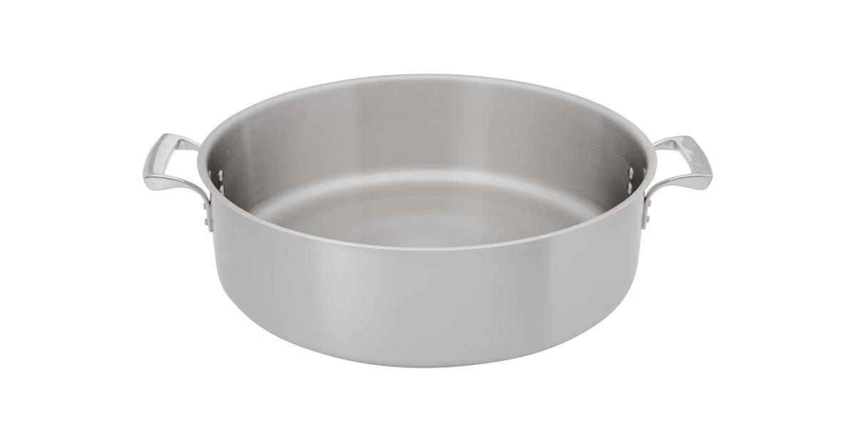 Thermalloy Stainless Steel Brazier Pot 30 QT Dia 19.5" - 5724029 (Lid 5724150)