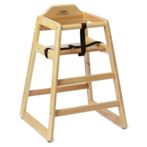 Royal High Chair Natural Finish with Nylon Strap & Seat Belt - 7001