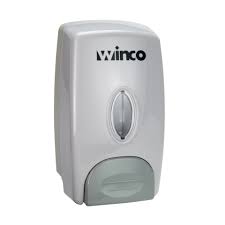 Winco 1L Soap Dispenser Manual White - SD-100