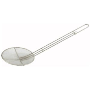 Winco 6.5" Mesh Skimmer Stainless Steel Round- SCF-6R