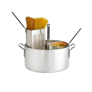Thermalloy 20QT Aluminum Pasta Cooking Pot 4 Inserts - 5813318