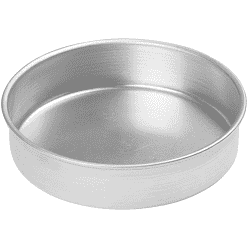 Crown Aluminum Cake Pan Round 8" x 2" - 400 32085