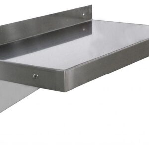 Omcan 12.75" x 60" Stainless Steel Wall Mounted Shelf - 22111