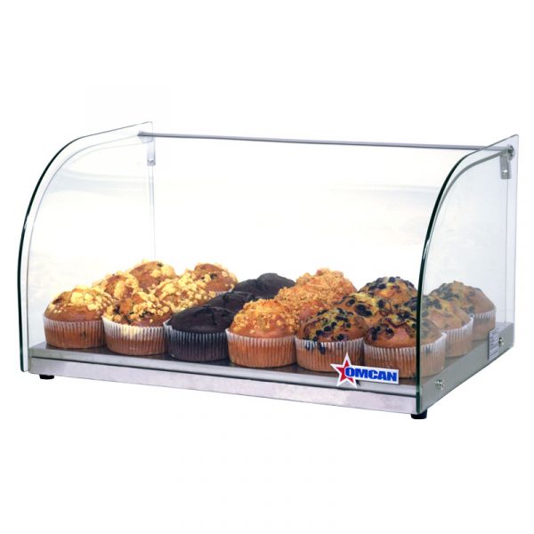 Omcan 22" Countertop Food Display w/ Curved Glass (25L)