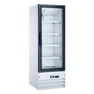 Omcan 22" White Single Glass Door Cooler - 50033  RE-CN-0009-HC