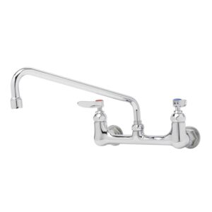 T&S Double Pantry Faucet Wall Mount 8", 12" Swing Nozzle FINAL SALE