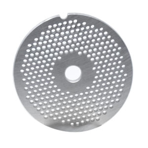 Omcan #32 European-Style (3.2 mm) Stainless Steel Hubless Meat Grinder Plate - 11227
