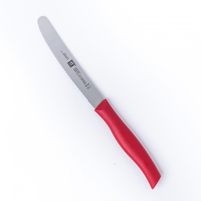 Zwilling Twin Grip II 4.5" Serrated Utility Knife (Red) - 38095-122
