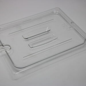 Cambro 1/2 Clear Insert Lid With Handle Notched - 20CWCHN135