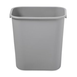 Rubbermaid Medium Commercial Plastic Wastebasket Grey - FG295600GRAY