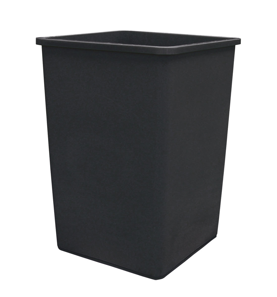Update TCSQ-35B Plastic Trash Can Square 35-Gallon Black