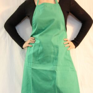 Winco Apron Full Bib 3 Pocket Green - BA-PGN