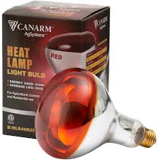 Canarmna Heat Lamp Light Bulb Red 250W
