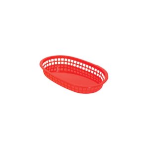 Update Plastic Oval Basket Red 12 Pack - BB107R