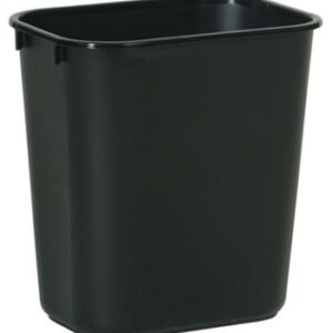 Rubbermaid Commercial 28 QT BLK Wastebasket - FG295600BLA