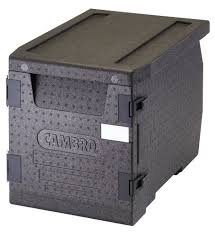 Cambro EPP300110 Black Cam GoBox Front Loading Catering Box
