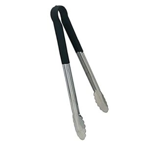 Magnum12" Utility Tongs Stainless Steel/Black - MAG3384
