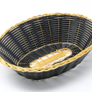 Magnum Woven Basket 9'' x 7'' Black/Gold - MAG4188