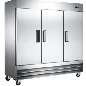 Omcan 81" Stainless Steel 3 Door Cooler  - 50028