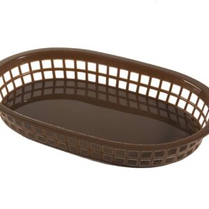 Update Oval Fast Food Basket 10-1/2 x 7" - Pack of 12 - BB107B