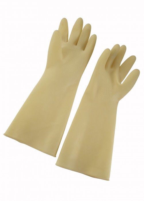 Winco Natural Latex Gloves 9" x 16" - NLG-916
