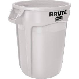 Brute Garbage Bin 10 Gal White - FG26100WHT
