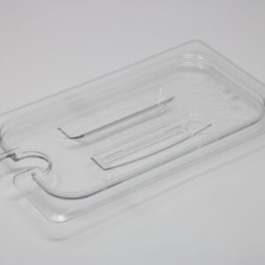 Cambro 1/4 Clear Insert Lid Notched - 40CWCHN135
