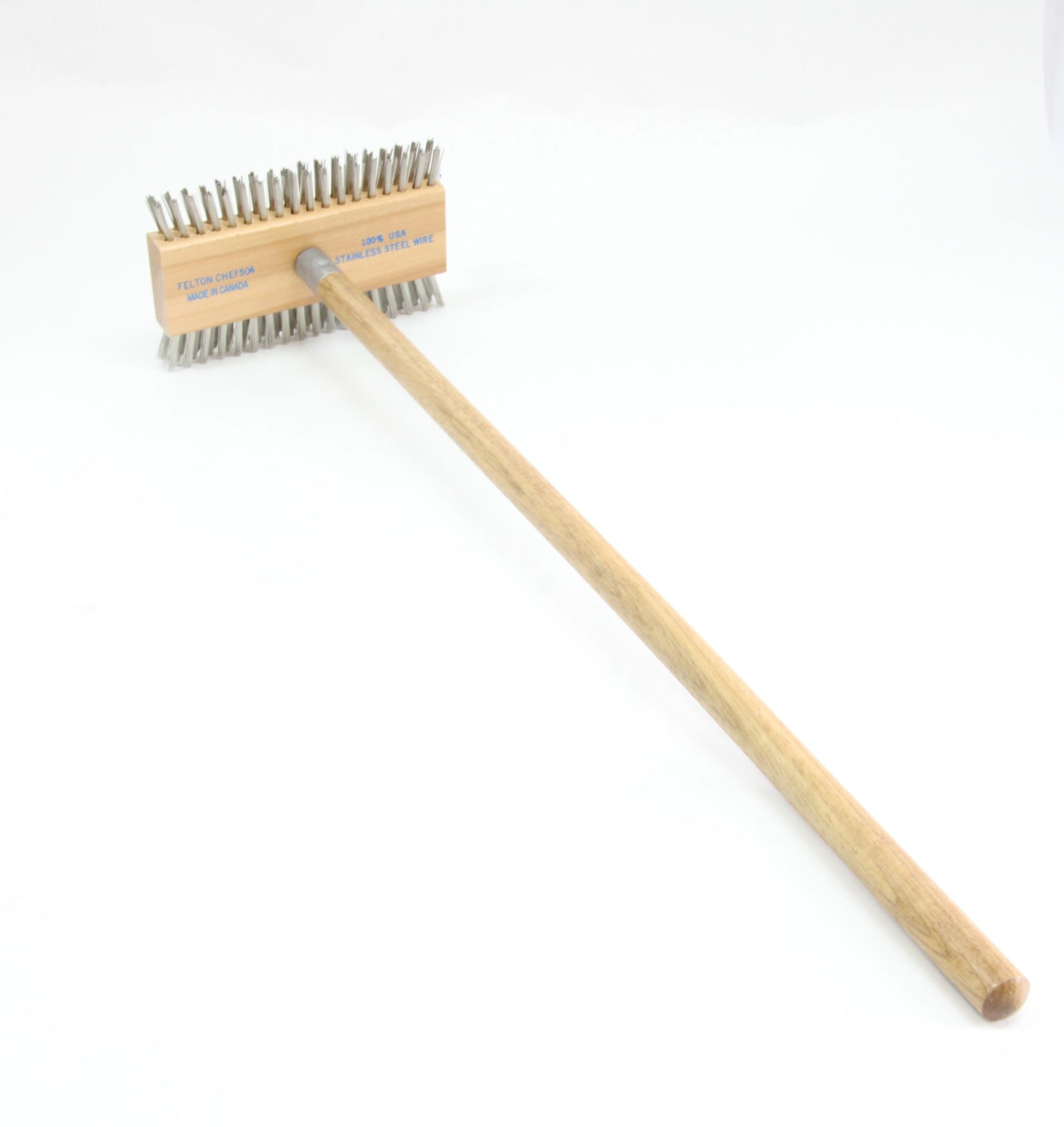 Oven Brush/Scraper 29" Wooden Handle