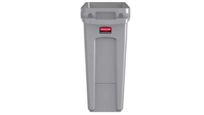 Rubbermaid Slim Jim Recycling Container 16 GAL Grey - 1971258