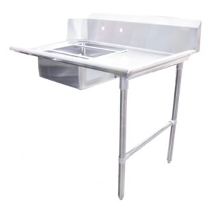 Omcan 60" Right Side Soiled Dish Table with Sink - 28487
