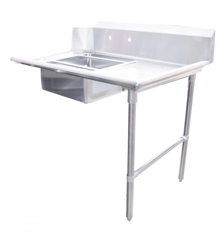 Omcan 60" Right Side Soiled Dish Table with Sink - 28487