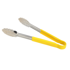 Winco 12" Utility Tong W/PP HDL Yellow - UT-12HP-Y
