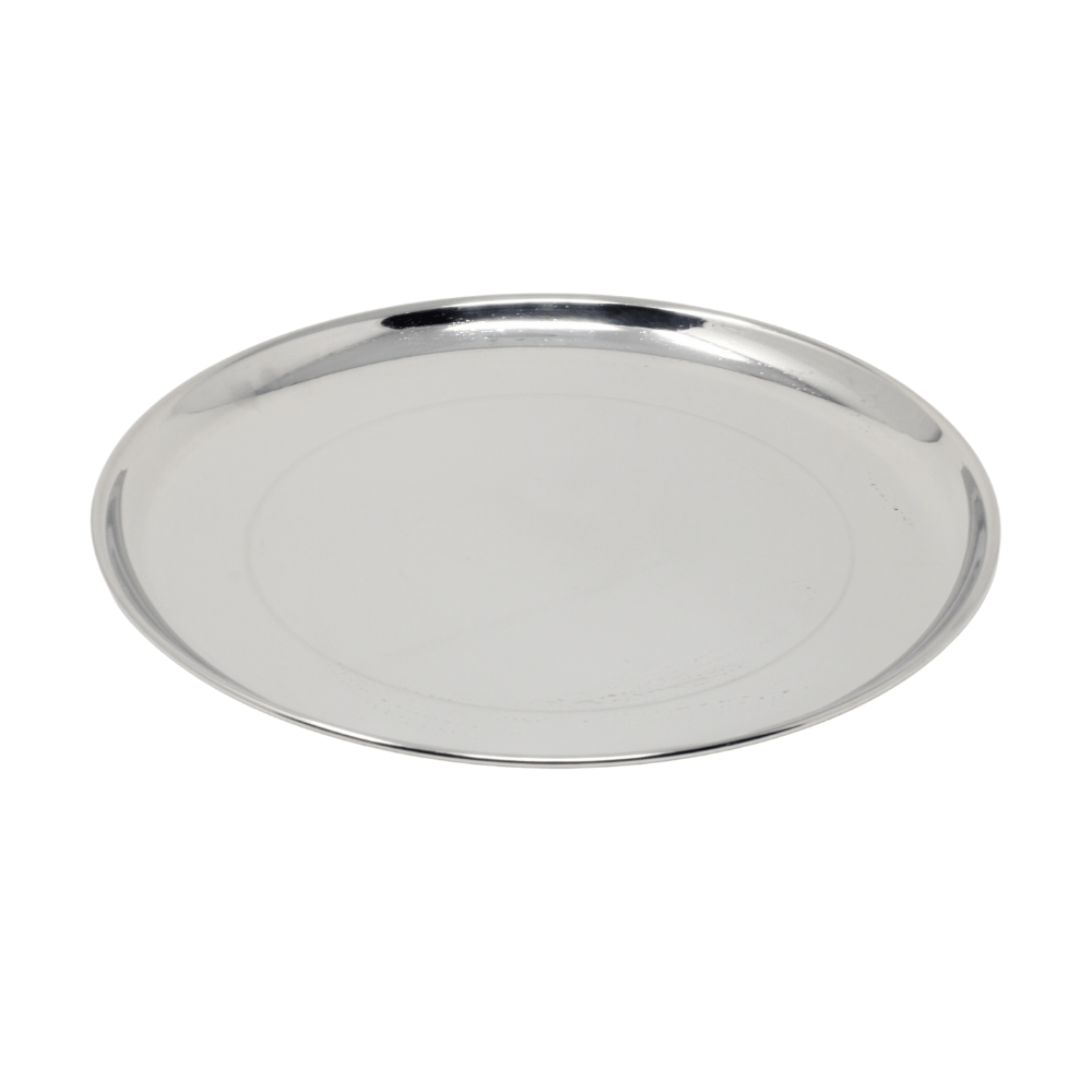 Vinod Stainless Round Plate 25 cm - CP-11